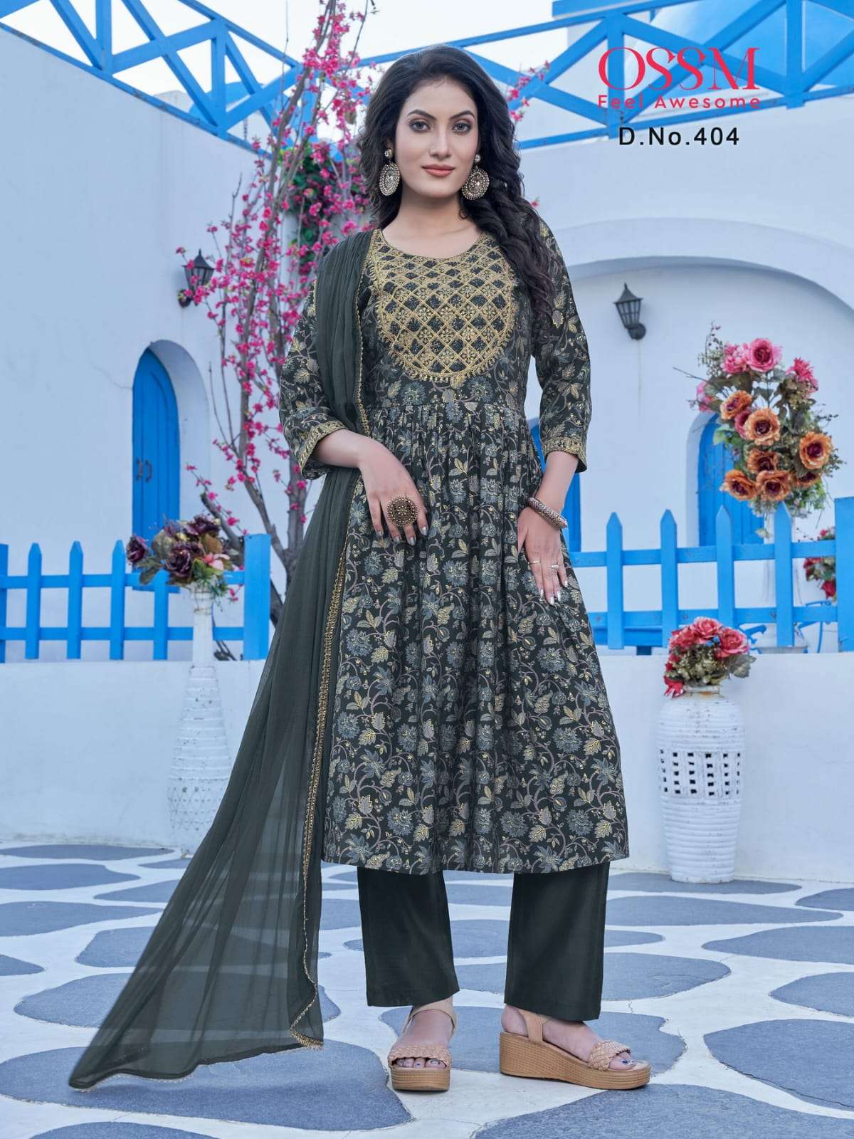 Mannat Vol-4 By Ossm 401 To 406 Series Beautiful Suits Colorful Stylish Fancy Casual Wear & Ethnic Wear Modal Chanderi Print Dresses At Wholesale Price