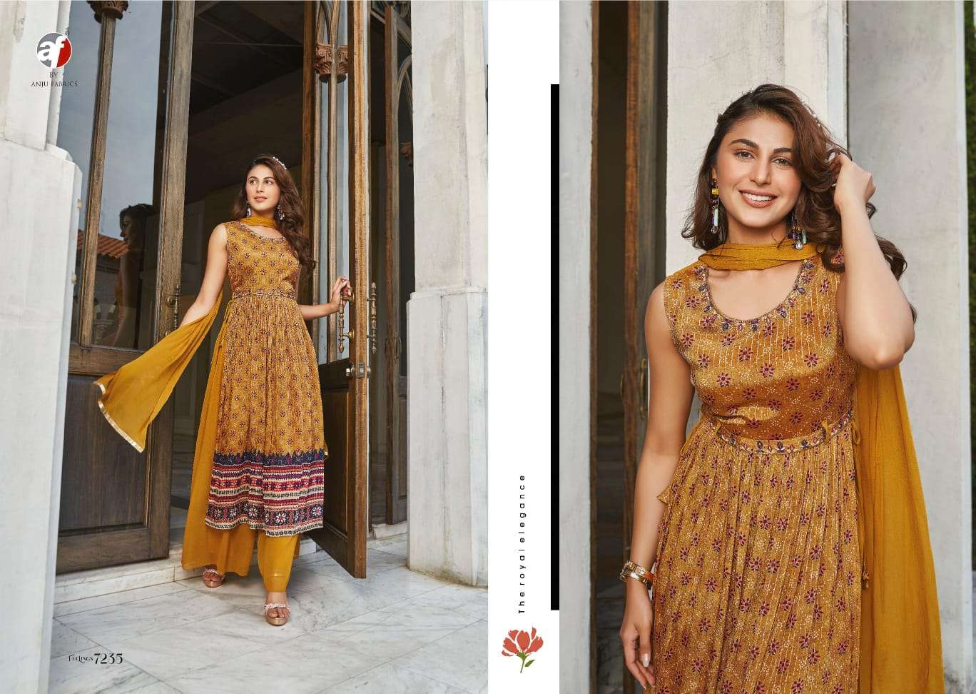 Feelings Vol-2 By Anju Fabrics 7231 To 7236 Series Beautiful Suits Colorful Stylish Fancy Casual Wear & Ethnic Wear Pure Chinnon Dresses At Wholesale Price