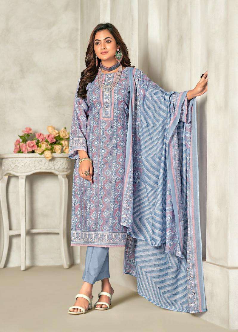 Adhira Vol-4 By Skt Suits 79001 To 79008 Series Suits Beautiful Fancy Colorful Stylish Party Wear & Occasional Wear Pure Cotton Dresses At Wholesale Price
