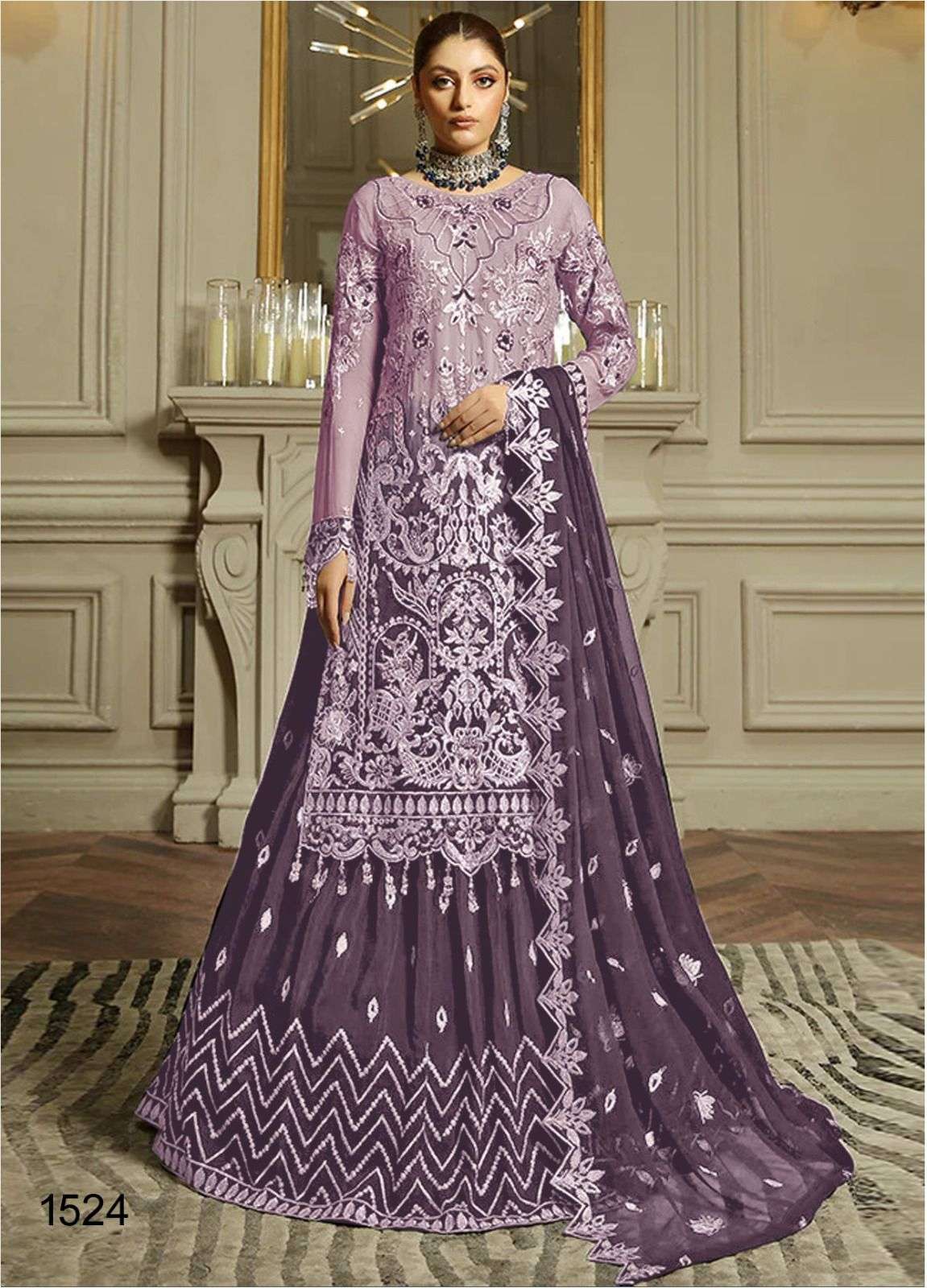 Sushma By Nazneen 1521 To 1525 Series Designer Suits Beautiful Fancy Colorful Stylish Party Wear & Occasional Wear Georgette Dresses At Wholesale Price
