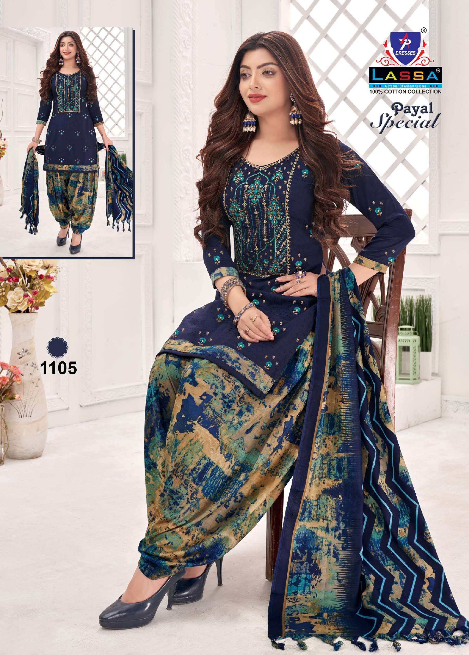 Payal Special Vol-11 By Lassa 1101 To 1110 Series Beautiful Festive Suits Colorful Stylish Fancy Casual Wear & Ethnic Wear Pure Cotton Print Dresses At Wholesale Price