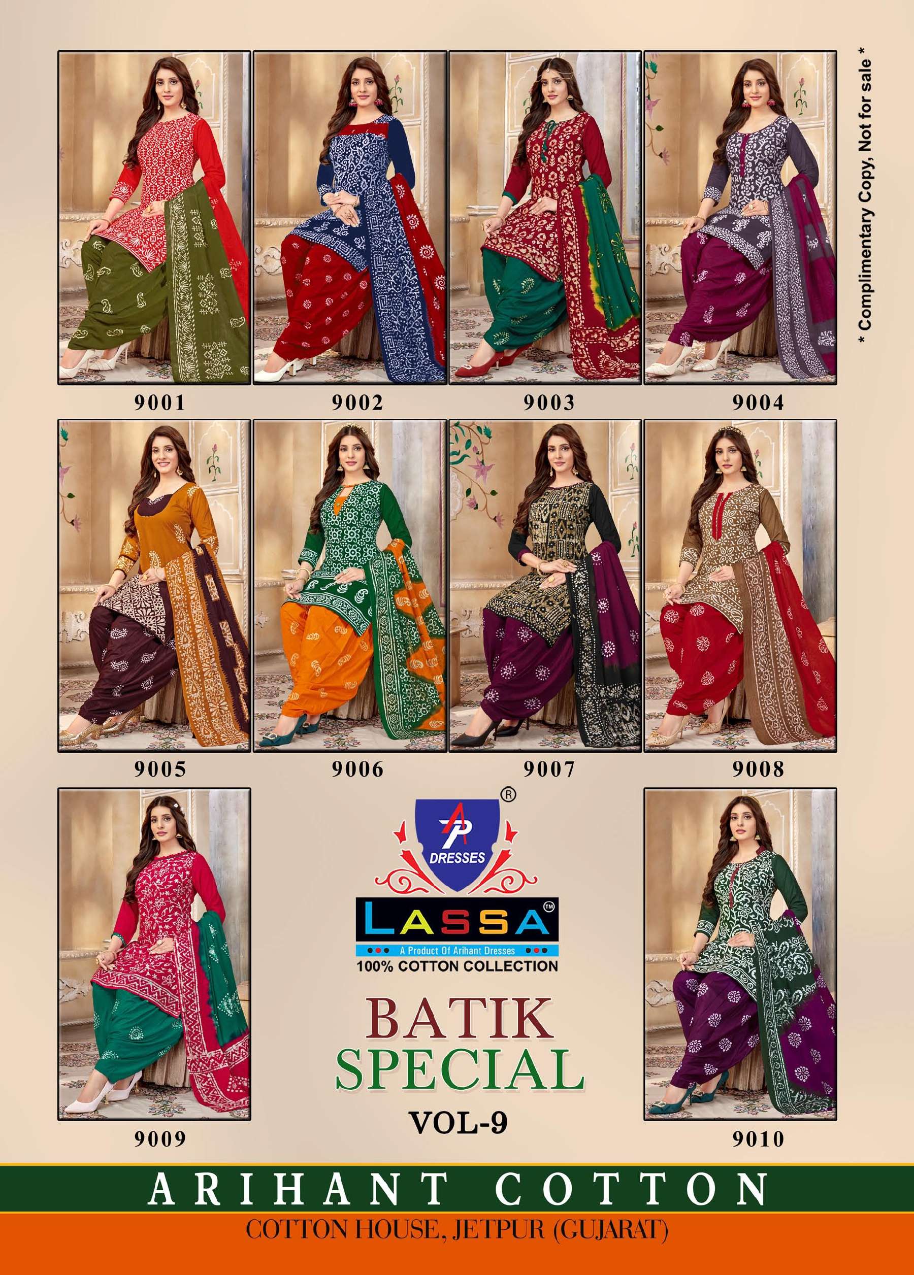 Batik Special Vol-9 By Lassa 9001 To 9010 Series Beautiful Festive Suits Colorful Stylish Fancy Casual Wear & Ethnic Wear Pure Cotton Print Dresses At Wholesale Price