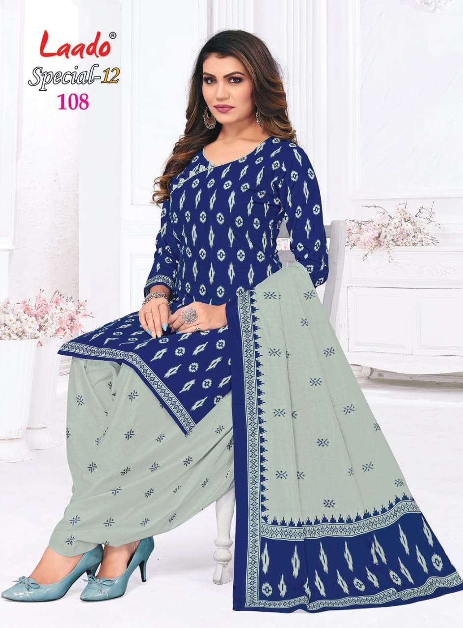 Special-12 Vol-1 By Laado 1001 To 1012 Series Beautiful Festive Suits Colorful Stylish Fancy Casual Wear & Ethnic Wear Pure Cotton Print Dresses At Wholesale Price