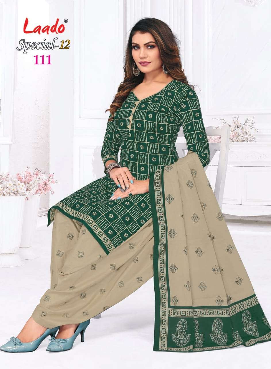Special-12 Vol-1 By Laado 1001 To 1012 Series Beautiful Festive Suits Colorful Stylish Fancy Casual Wear & Ethnic Wear Pure Cotton Print Dresses At Wholesale Price