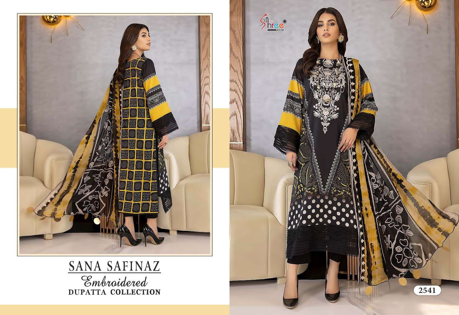 Sana Safinaz Embroidered Dupatta Collection By Shree Fabs 2537 To 2542 Series Beautiful Stylish Pakistani Suits Fancy Colorful Casual Wear & Ethnic Wear & Ready To Wear Pure Cotton Print With Embroidery Dresses At Wholesale Price