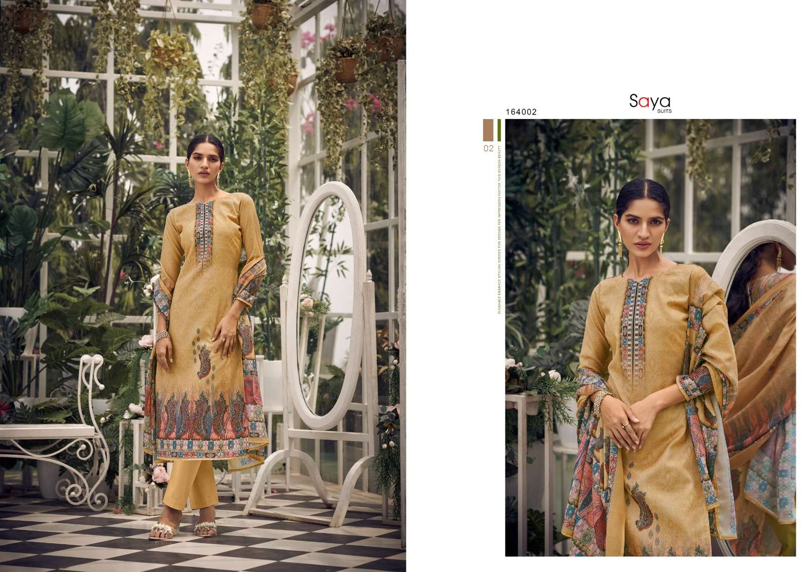 Flora By Saya Suits 164001 To 164006 Series Beautiful Festive Suits Colorful Stylish Fancy Casual Wear & Ethnic Wear Pure Cotton Dresses At Wholesale Price