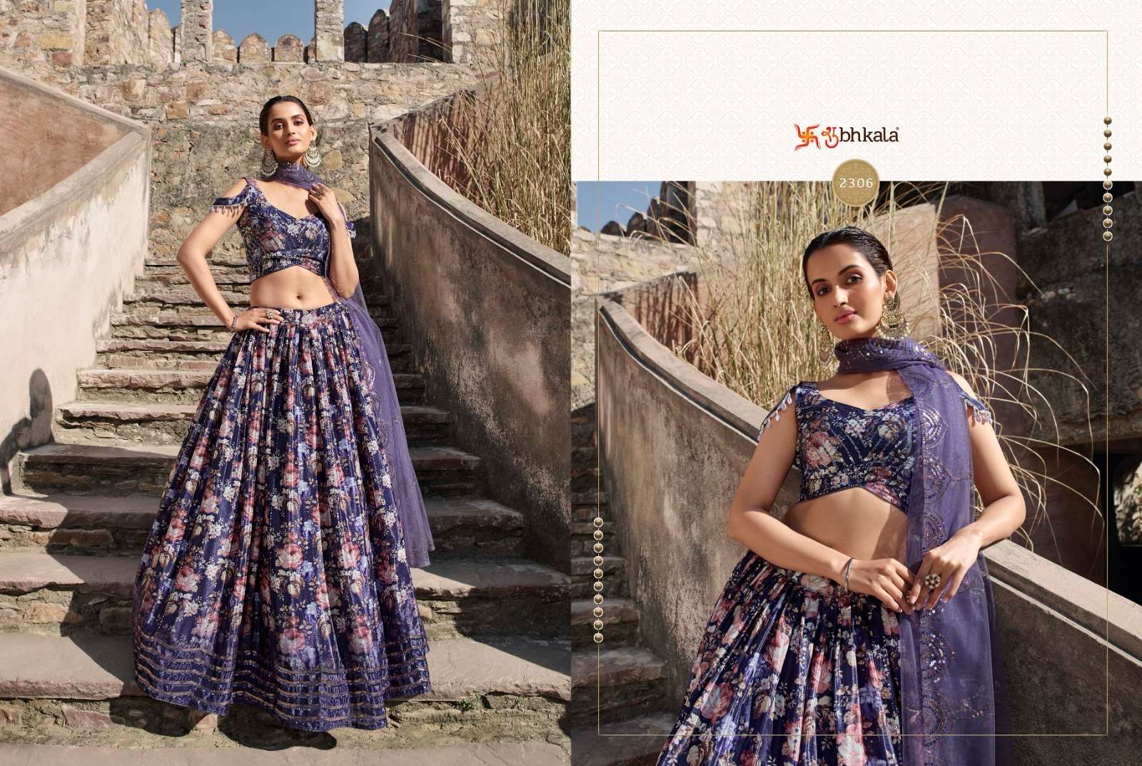 Bridesmaid Vol-30 By Shubhkala 2301 To 2306 Series Bridal Wear Collection Beautiful Stylish Colorful Fancy Party Wear & Occasional Wear Georgette Lehengas At Wholesale Price