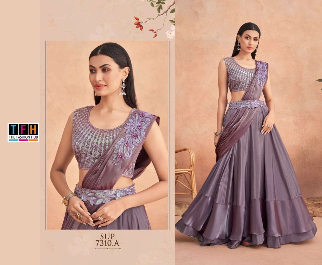 Super Star 7310 Colours By Tfh 7310-A To 7310-F Series Indian Traditional Wear Collection Beautiful Stylish Fancy Colorful Party Wear & Occasional Wear Fancy Sarees At Wholesale Price