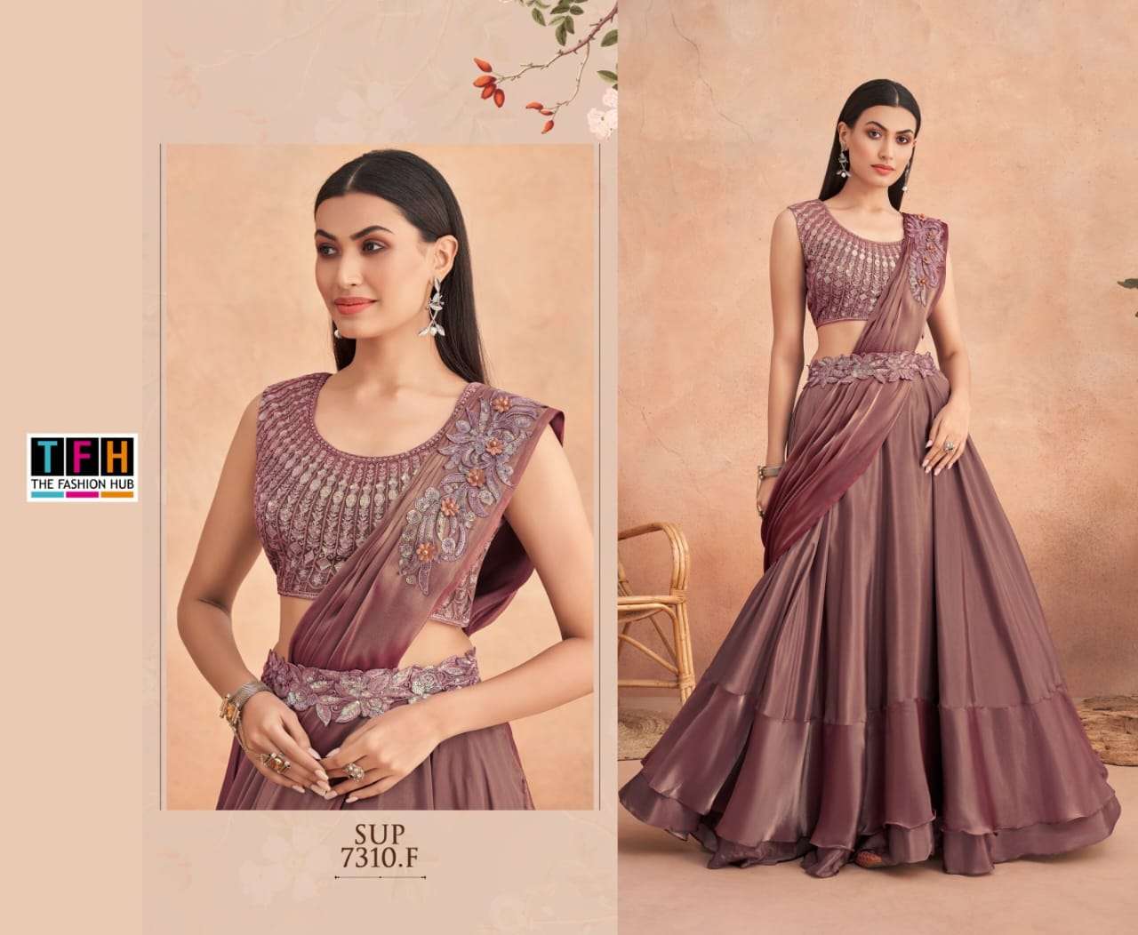 Super Star 7310 Colours By Tfh 7310-A To 7310-F Series Indian Traditional Wear Collection Beautiful Stylish Fancy Colorful Party Wear & Occasional Wear Fancy Sarees At Wholesale Price