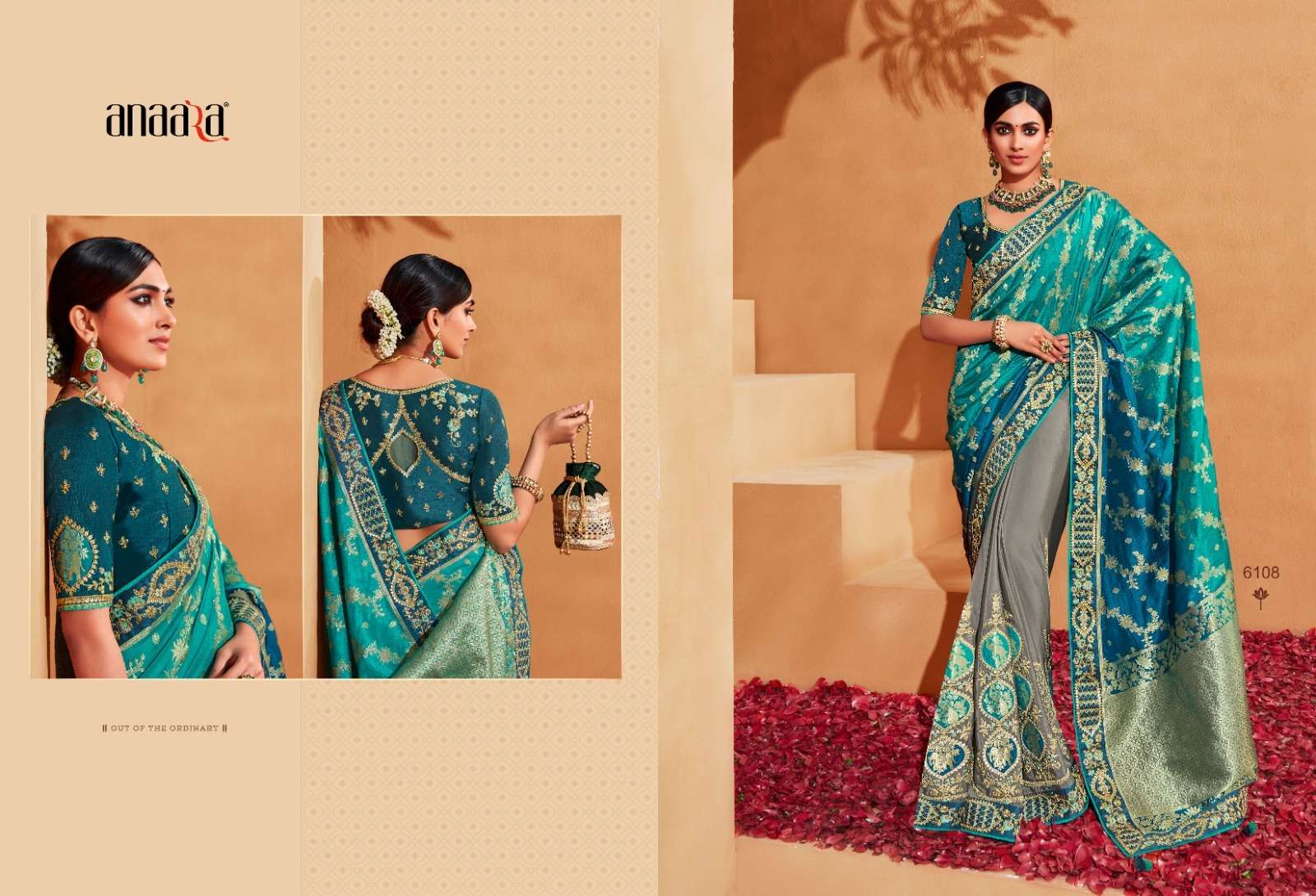 Anaara 6101 Series By Tathastu 6101 To 6109 Series Indian Traditional Wear Collection Beautiful Stylish Fancy Colorful Party Wear & Occasional Wear Fancy Sarees At Wholesale Price