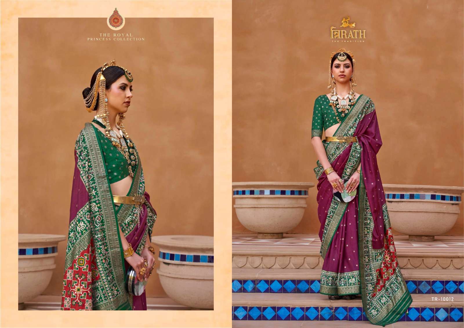 Pure Patola By Trirath 10008 To 10018 Series Indian Traditional Wear Collection Beautiful Stylish Fancy Colorful Party Wear & Occasional Wear Silk Sarees At Wholesale Price