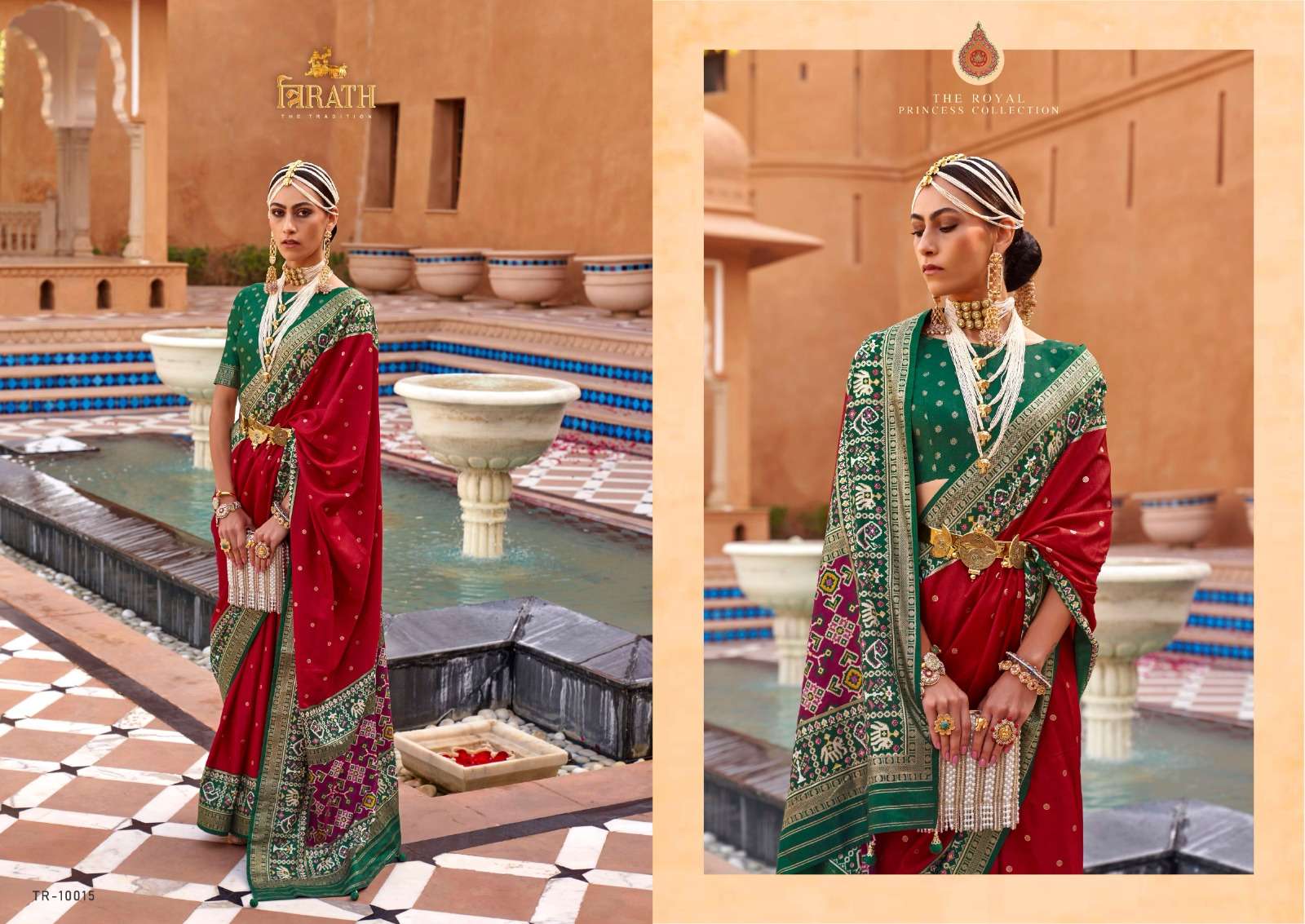 Pure Patola By Trirath 10008 To 10018 Series Indian Traditional Wear Collection Beautiful Stylish Fancy Colorful Party Wear & Occasional Wear Silk Sarees At Wholesale Price