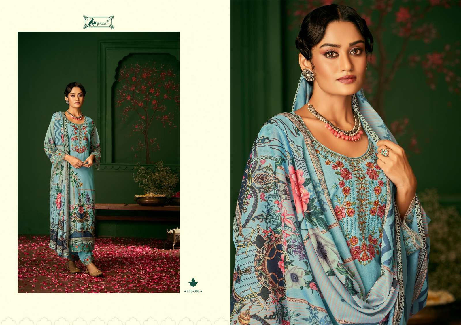 Roza By Kesar 170-001 To 170-006 Series Beautiful Festive Suits Colorful Stylish Fancy Casual Wear & Ethnic Wear Pure Lawn Digital Print Dresses At Wholesale Price