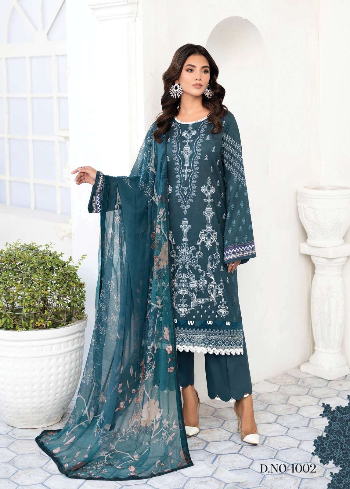 Ruhaniyat Vol-1 By Fashid Wholesale 1001 To 1006 Series Beautiful Stylish Suits Fancy Colorful Casual Wear & Ethnic Wear & Ready To Wear Pure Cotton Printed Dresses At Wholesale Price