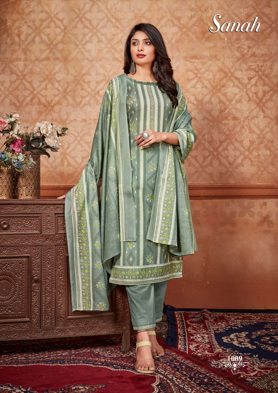 Sanah By Skt Suits 1001 To 1012 Series Beautiful Stylish Suits Fancy Colorful Casual Wear & Ethnic Wear & Ready To Wear Soft Cotton Printed Dresses At Wholesale Price