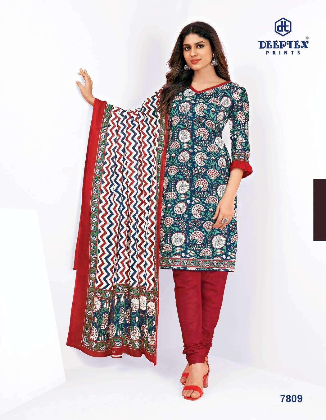 Miss India Vol-78 By Deeptex 7801 To 7826 Series Beautiful Stylish Pakistani Suits Fancy Colorful Casual Wear & Ethnic Wear & Ready To Wear Pure Cotton Print Dresses At Wholesale Price