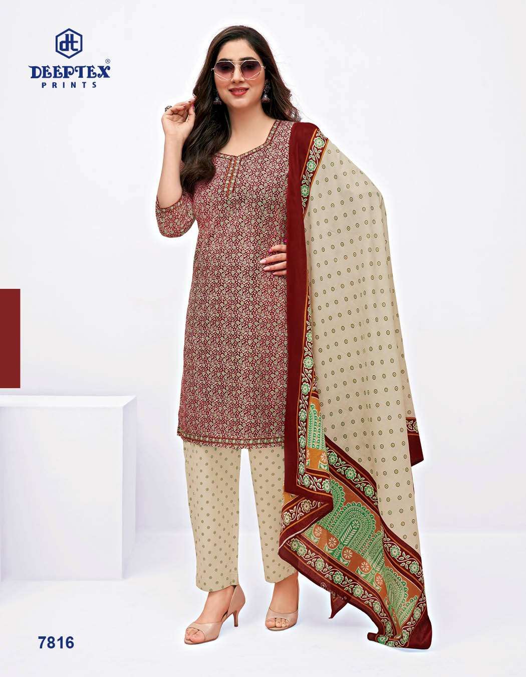 Miss India Vol-78 By Deeptex 7801 To 7826 Series Beautiful Stylish Pakistani Suits Fancy Colorful Casual Wear & Ethnic Wear & Ready To Wear Pure Cotton Print Dresses At Wholesale Price