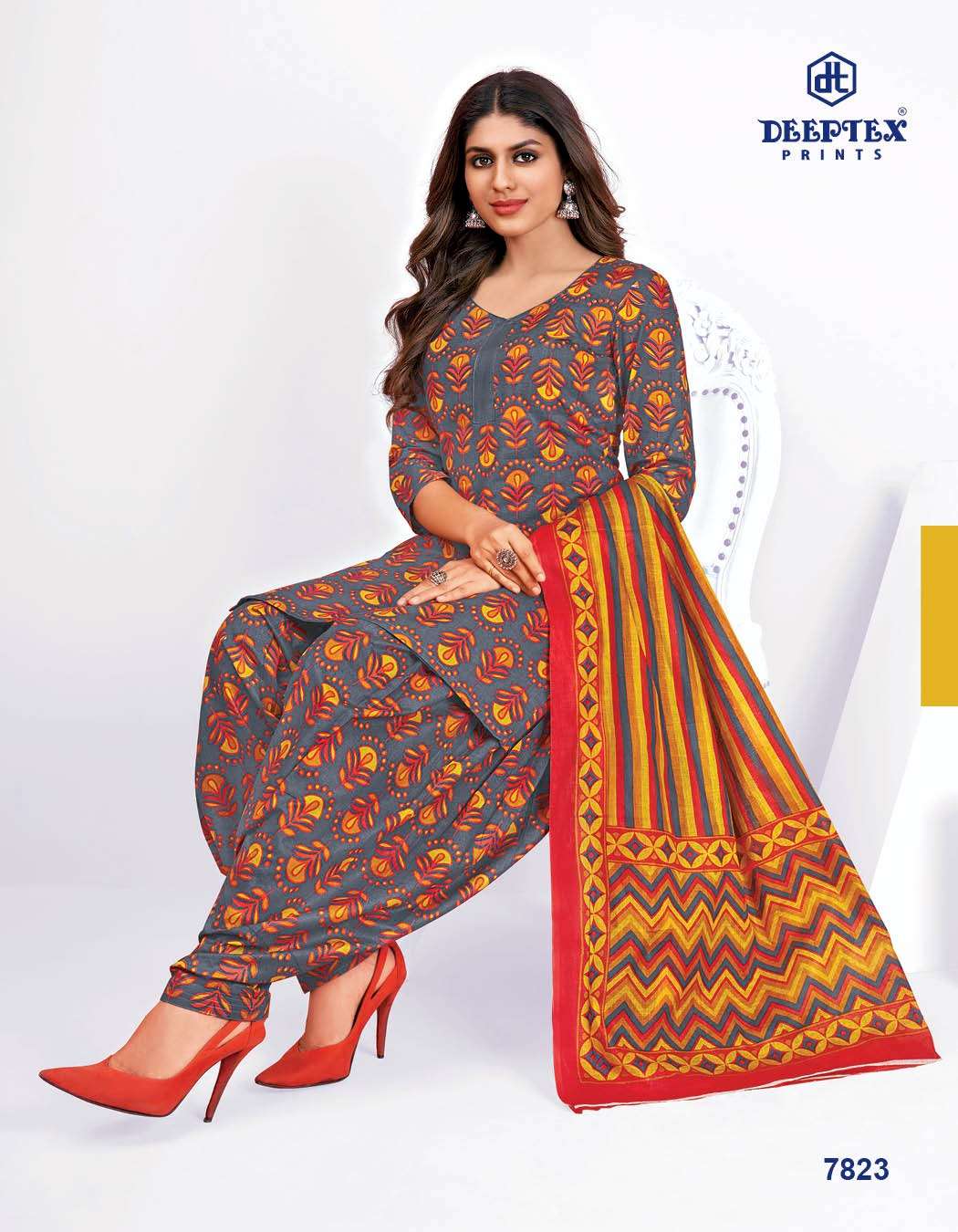 Miss India Vol-78 By Deeptex 7801 To 7826 Series Beautiful Stylish Pakistani Suits Fancy Colorful Casual Wear & Ethnic Wear & Ready To Wear Pure Cotton Print Dresses At Wholesale Price