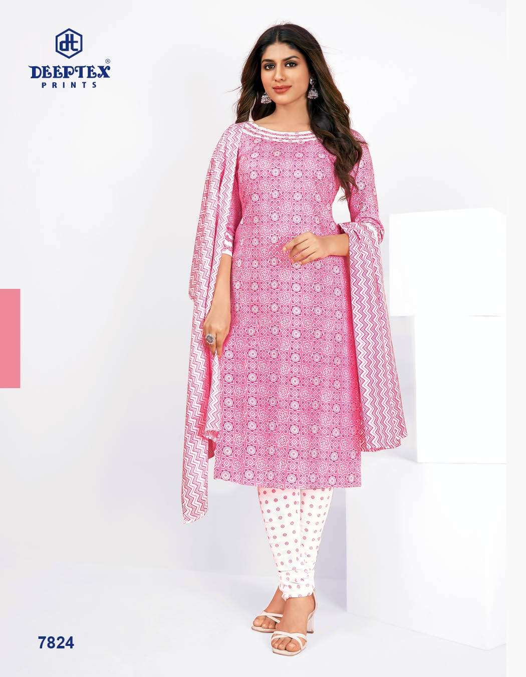 Miss India Vol-78 By Deeptex 7801 To 7826 Series Beautiful Stylish Pakistani Suits Fancy Colorful Casual Wear & Ethnic Wear & Ready To Wear Pure Cotton Print Dresses At Wholesale Price