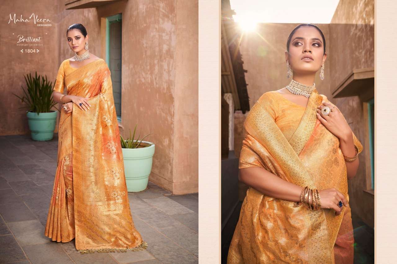 Ragini By Maha Veera Designer 1801 To 1808 Series Indian Traditional Wear Collection Beautiful Stylish Fancy Colorful Party Wear & Occasional Wear Silk Jacquard Sarees At Wholesale Price