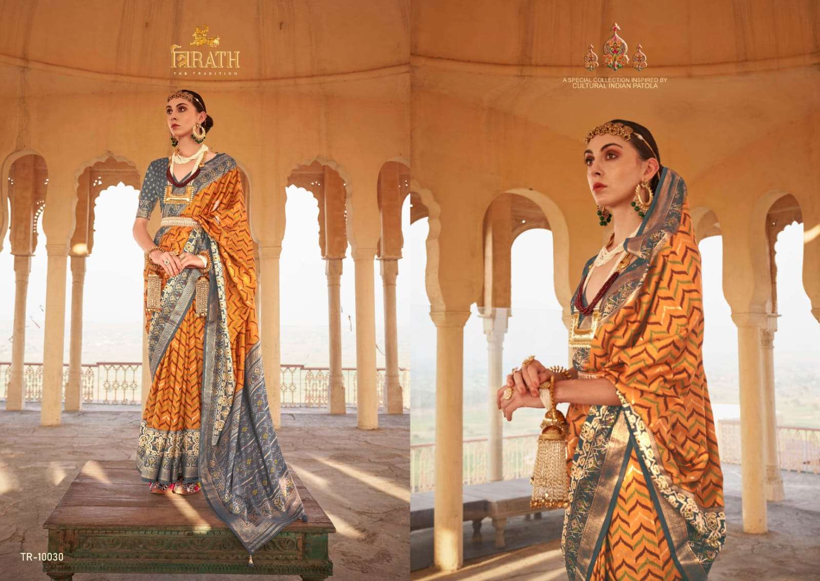 Pure Patola Vol-2 By Trirath 10019 To 10030 Series Indian Traditional Wear Collection Beautiful Stylish Fancy Colorful Party Wear & Occasional Wear Silk Sarees At Wholesale Price