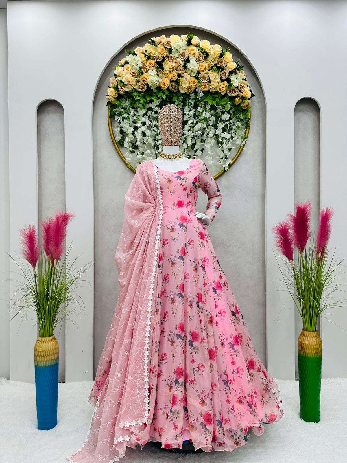 8047 BY FASHID WHOLESALE BEAUTIFUL ANARKALI SUITS COLORFUL STYLISH FANCY CASUAL  WEAR & ETHNIC WEAR ORGANZA