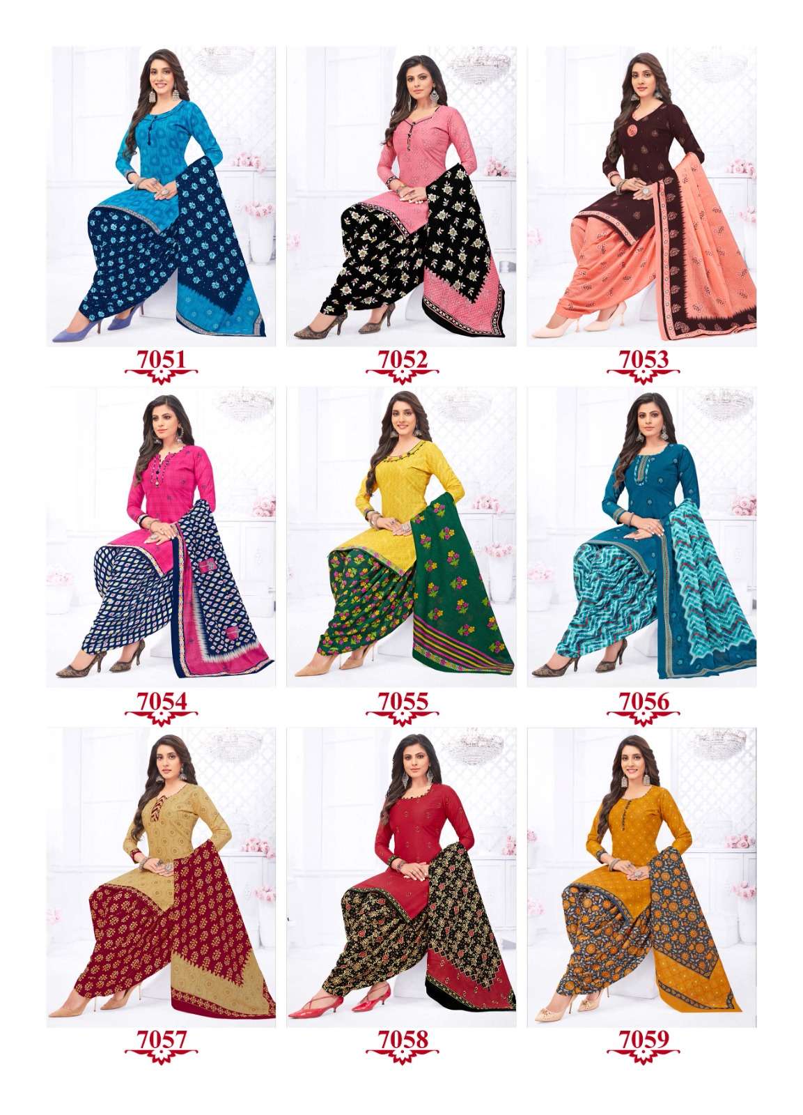 Pankhi Vol-7 By Sidhi Vinayak 7051 To 7068 Series Beautiful Stylish Festive Suits Fancy Colorful Casual Wear & Ethnic Wear & Ready To Wear Cotton Print Dresses At Wholesale Price
