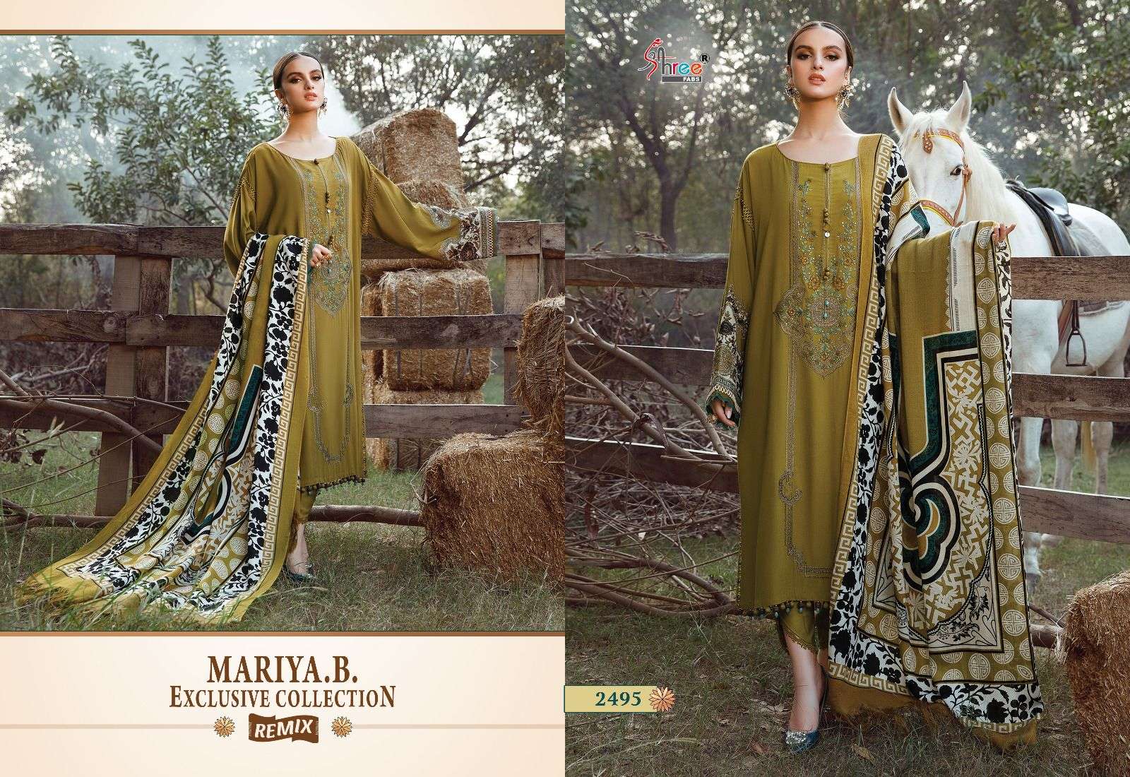 Mariya.B. Exclusive Collection Remix By Shree Fabs Beautiful Pakistani Suits Colorful Stylish Fancy Casual Wear & Ethnic Wear Pure Rayon Cotton Dresses At Wholesale Price