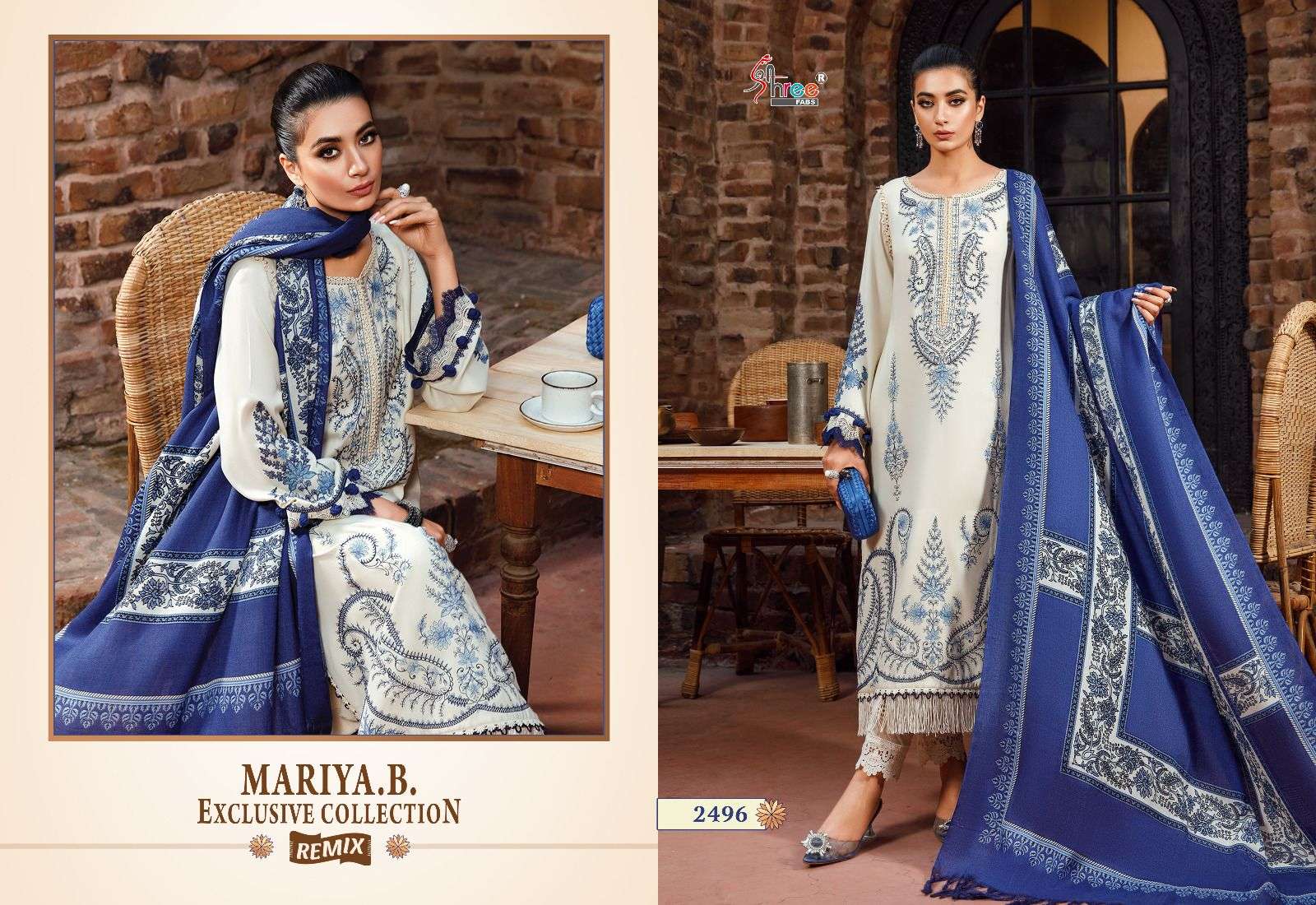 Mariya.B. Exclusive Collection Remix By Shree Fabs Beautiful Pakistani Suits Colorful Stylish Fancy Casual Wear & Ethnic Wear Pure Rayon Cotton Dresses At Wholesale Price