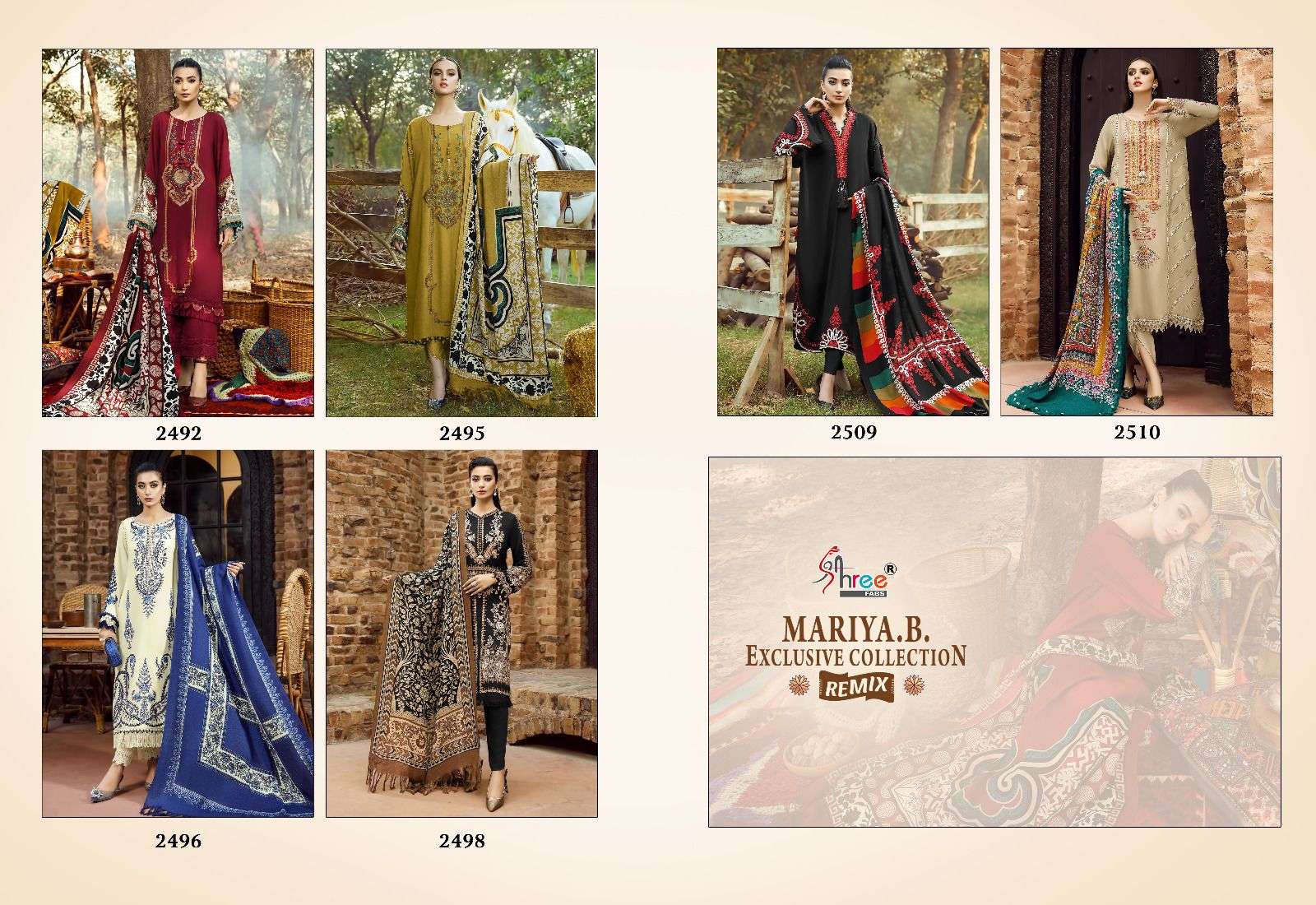 Mariya.B. Exclusive Collection Remix By Shree Fabs Beautiful Pakistani Suits Colorful Stylish Fancy Casual Wear & Ethnic Wear Pure Rayon Cotton Dresses At Wholesale Price