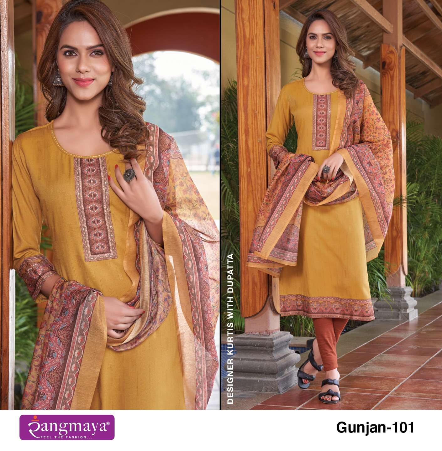 Gunjan By Rangmaya 101 To 108 Series Festive Suits Beautiful Fancy Colorful Stylish Party Wear & Occasional Wear Fancy Dresses At Wholesale Price