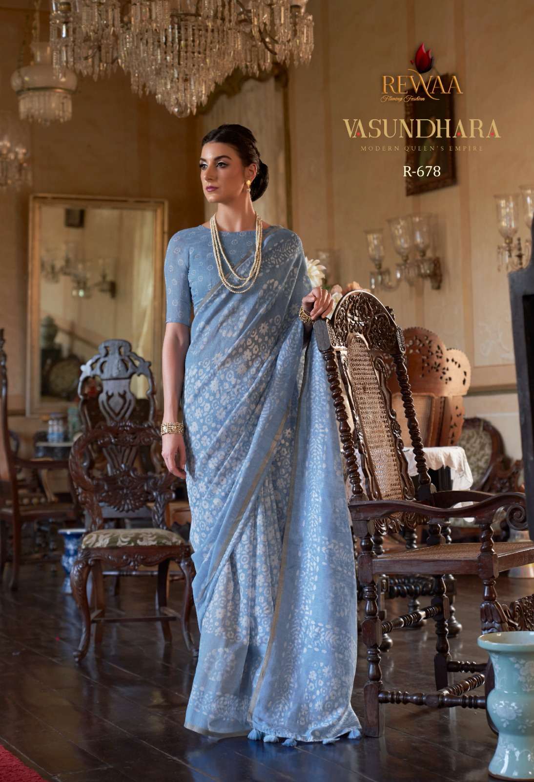 Vasundhara By Rewaa 671 To 679 Series Indian Traditional Wear Collection Beautiful Stylish Fancy Colorful Party Wear & Occasional Wear Cotton Sarees At Wholesale Price