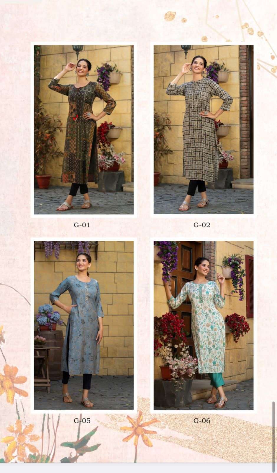 Gold Vol-4 By 1 Love 01 To 07 Series Beautiful Stylish Fancy Colorful Casual Wear & Ethnic Wear Rayon Foil Kurtis At Wholesale Price