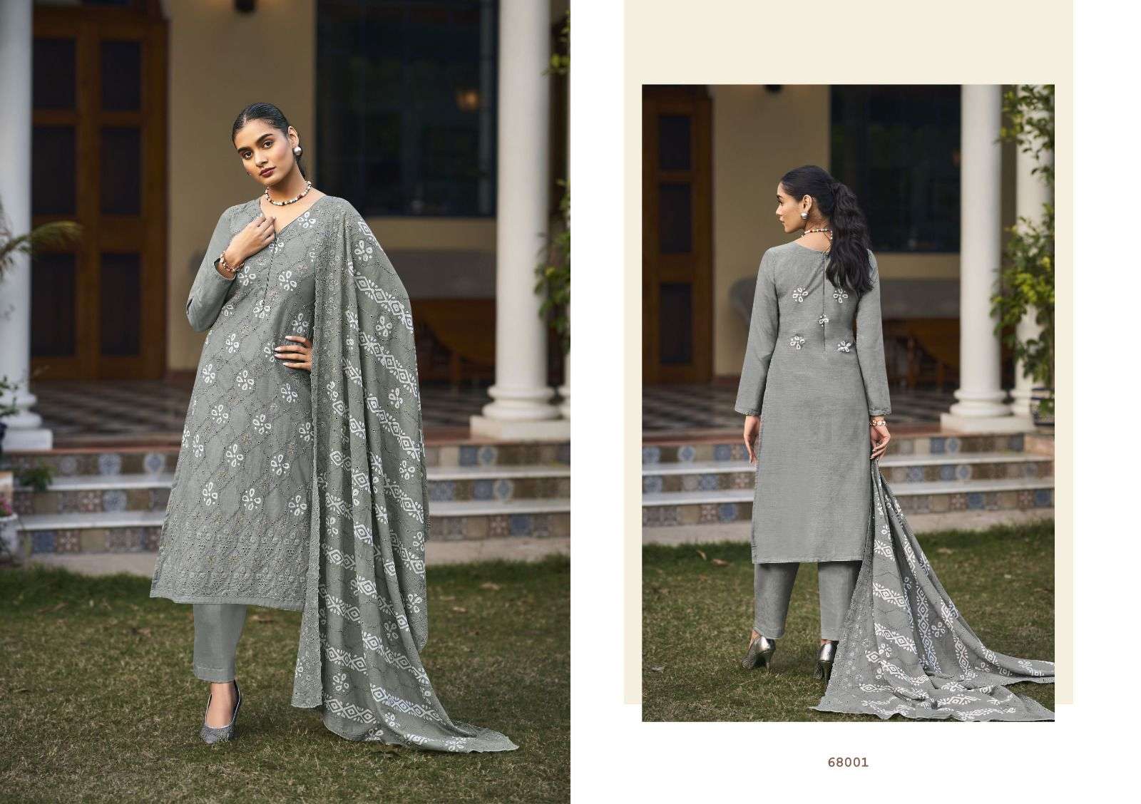 Shiddat By Riana 68000 To 68006 Series Beautiful Festive Suits Colorful Stylish Fancy Casual Wear & Ethnic Wear Pure Cambric Print With Embroidery Dresses At Wholesale Price