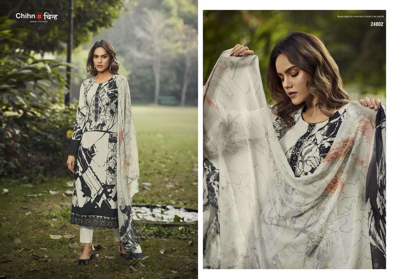 Blushing Beauty By Chihn 24800 To 24803 Series Beautiful Festive Suits Colorful Stylish Fancy Casual Wear & Ethnic Wear Pure Viscose Muslin Print With Embroidery Dresses At Wholesale Price