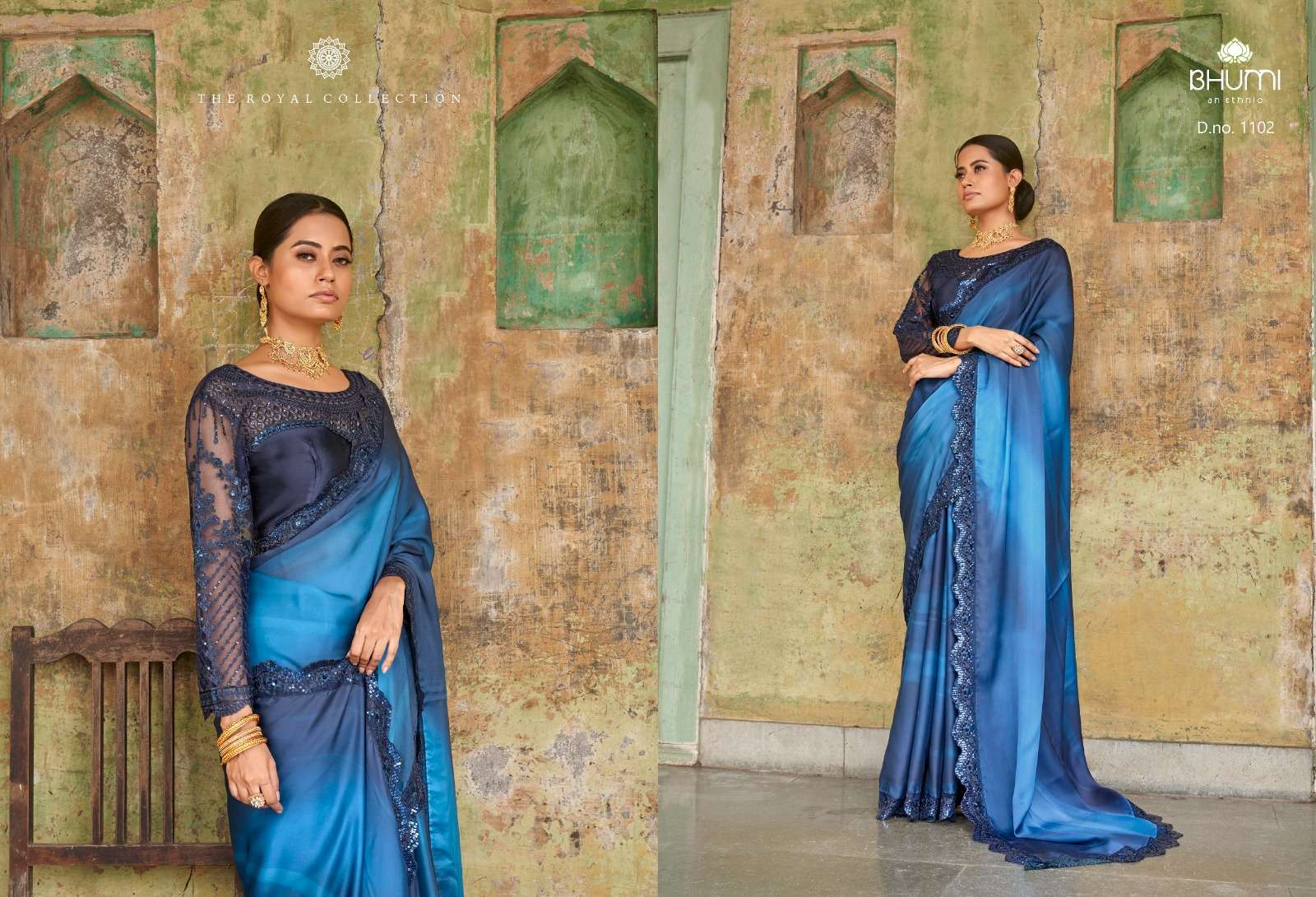 Zuri By Bhumi 1101 To 1108 Series Indian Traditional Wear Collection Beautiful Stylish Fancy Colorful Party Wear & Occasional Wear Satin Digital Print Sarees At Wholesale Price