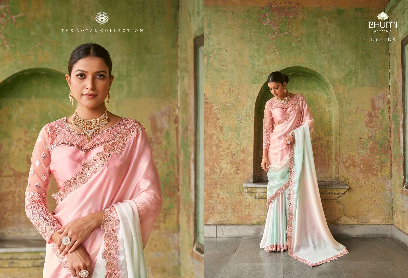 Zuri By Bhumi 1101 To 1108 Series Indian Traditional Wear Collection Beautiful Stylish Fancy Colorful Party Wear & Occasional Wear Satin Digital Print Sarees At Wholesale Price