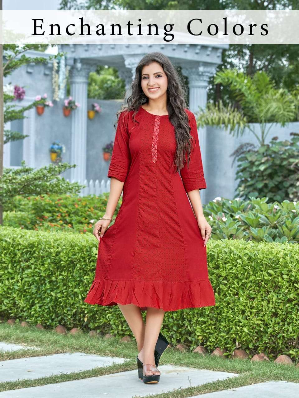 Flavours By Kinti 01 To 08 Series Beautiful Stylish Fancy Colorful Casual Wear & Ethnic Wear Heavy Rayon Print Kurtis At Wholesale Price