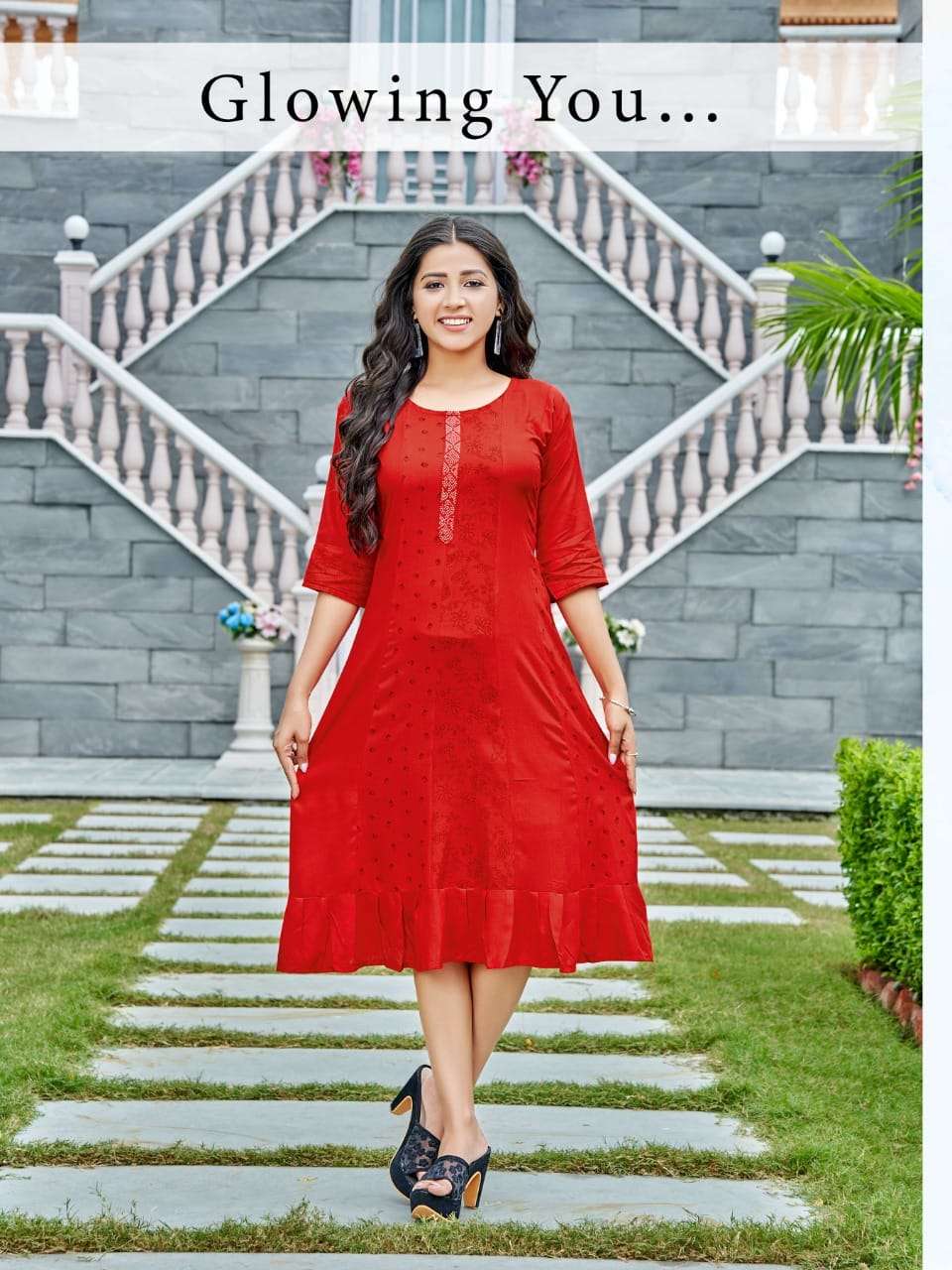 Flavours By Kinti 01 To 08 Series Beautiful Stylish Fancy Colorful Casual Wear & Ethnic Wear Heavy Rayon Print Kurtis At Wholesale Price