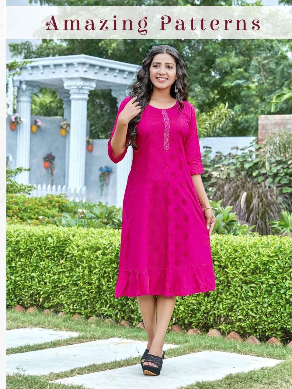 Flavours By Kinti 01 To 08 Series Beautiful Stylish Fancy Colorful Casual Wear & Ethnic Wear Heavy Rayon Print Kurtis At Wholesale Price