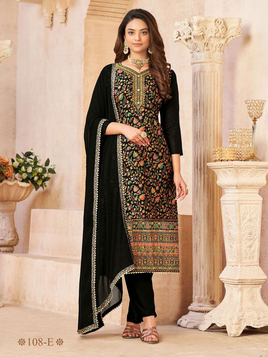 Pashvi By Fashid Wholesale 108-A To 108-F Series Beautiful Suits Colorful Stylish Fancy Casual Wear & Ethnic Wear Dola Dresses At Wholesale Price