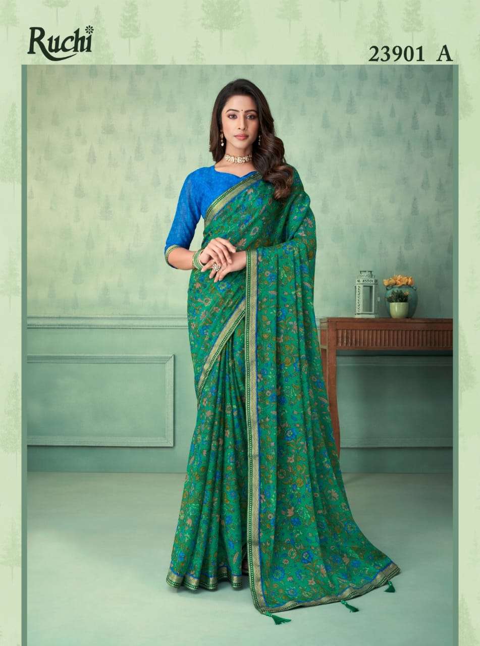 VAANI VOL-3 BY RUCHI SAREES 23901-A TO 23903-D SERIES INDIAN ...
