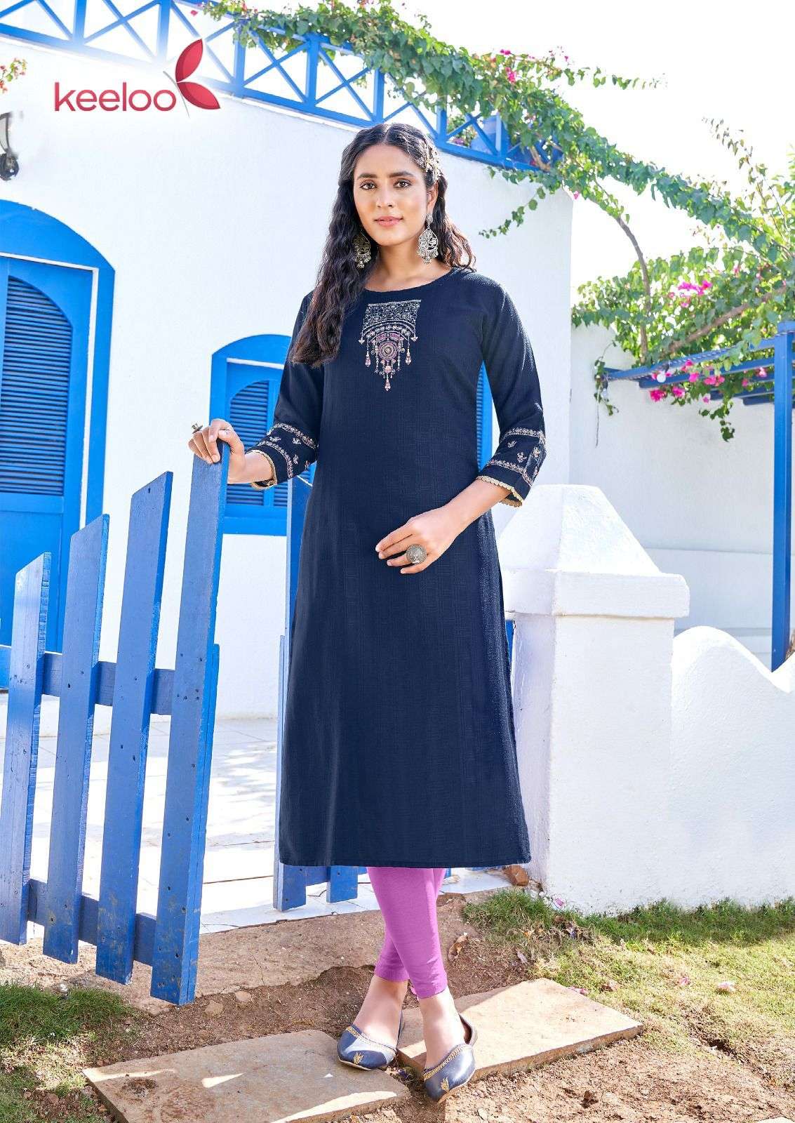 Kanika Vol-3 By Keeloo 3001 To 3006 Series Designer Stylish Fancy Colorful Beautiful Party Wear & Ethnic Wear Collection Rayon Embroidered Kurtis At Wholesale Price