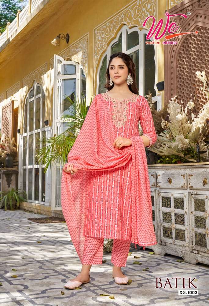 Batik By Women Ethnics 1001 To 1006 Series Festive Suits Beautiful Fancy Colorful Stylish Party Wear & Occasional Wear Pure Cotton Print Dresses At Wholesale Price