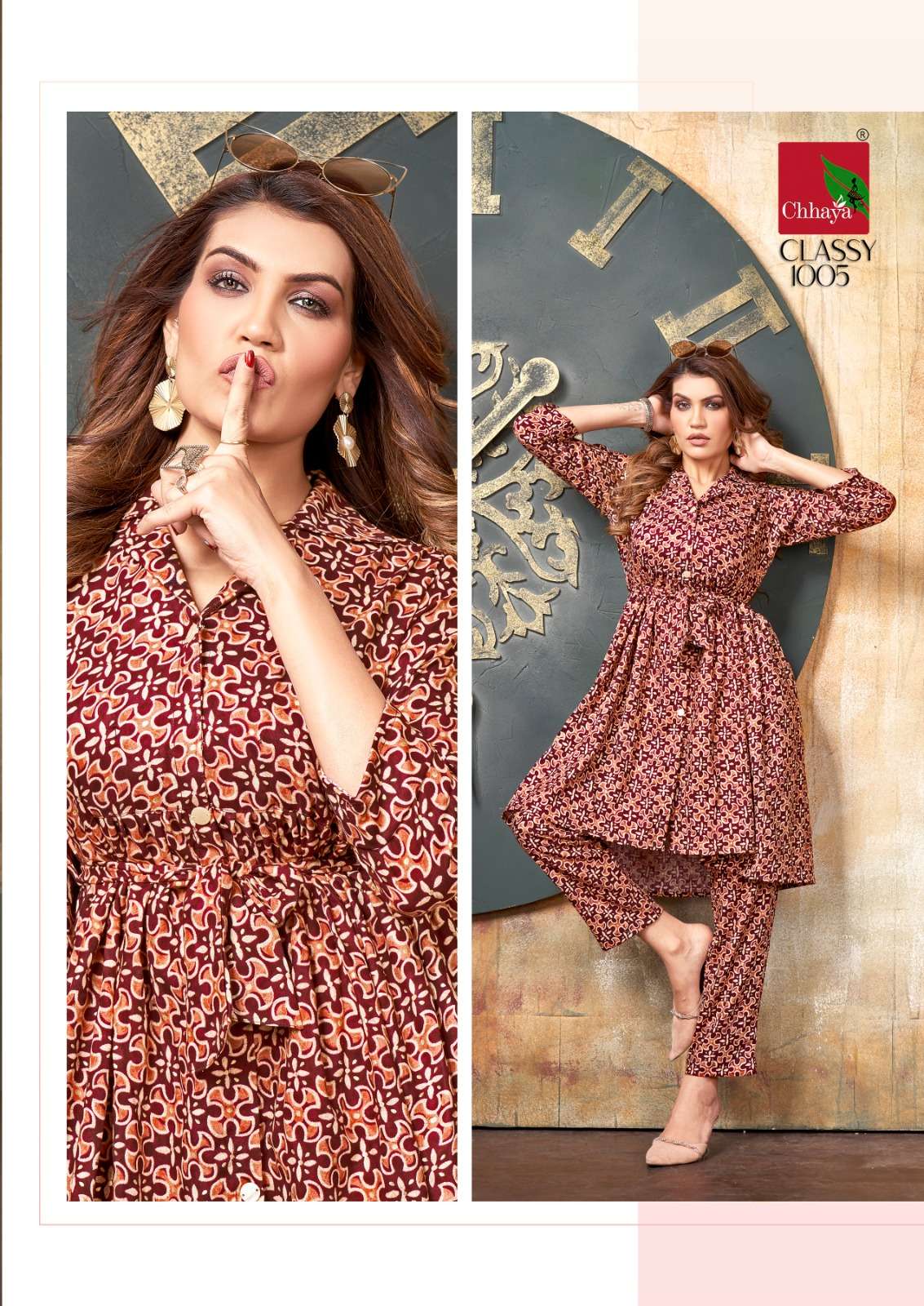 Classy By Chhaya 1001 To 1006 Series Designer Stylish Fancy Colorful Beautiful Party Wear & Ethnic Wear Collection Rayon Print Tops With Bottom At Wholesale Price