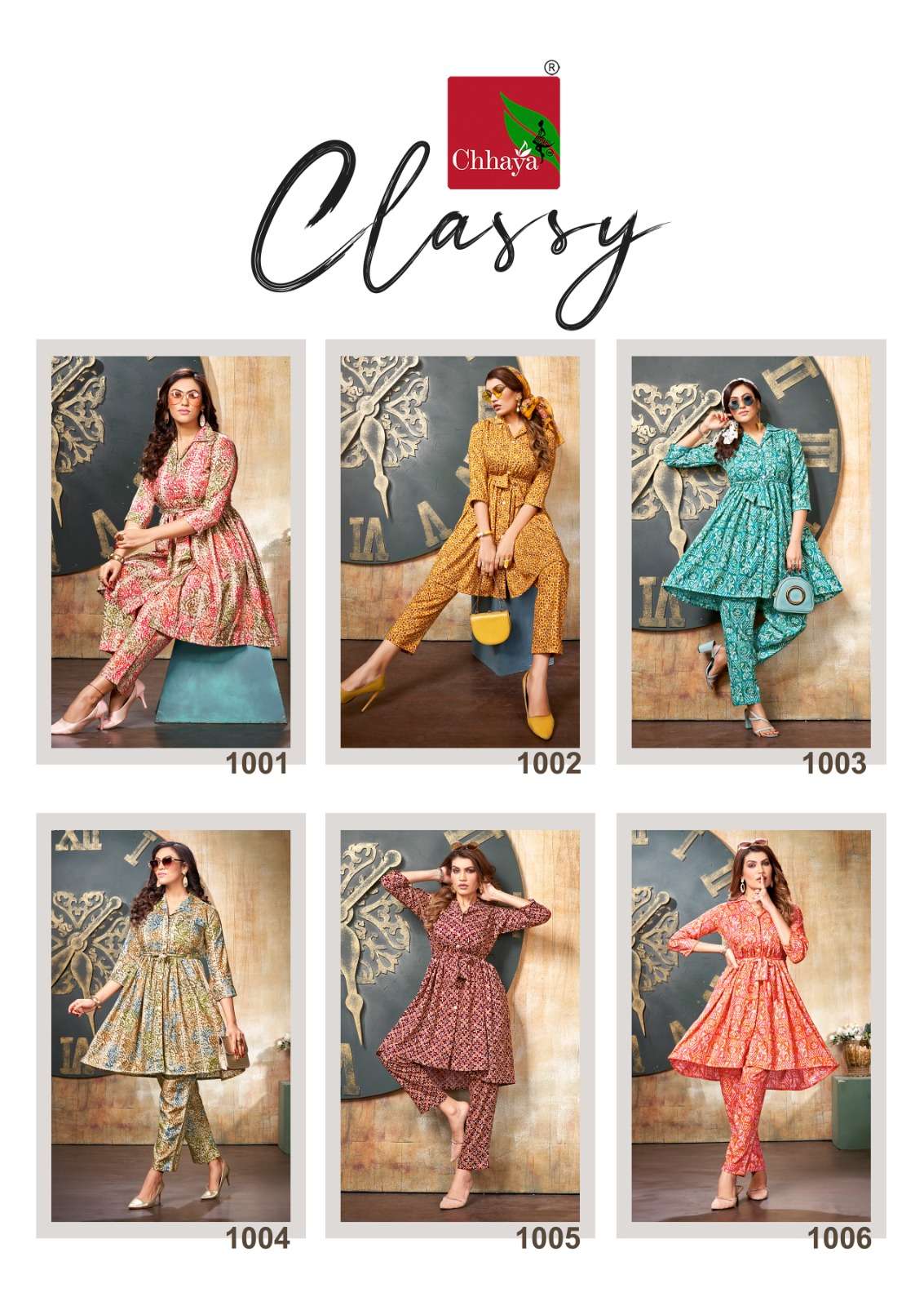 Classy By Chhaya 1001 To 1006 Series Designer Stylish Fancy Colorful Beautiful Party Wear & Ethnic Wear Collection Rayon Print Tops With Bottom At Wholesale Price