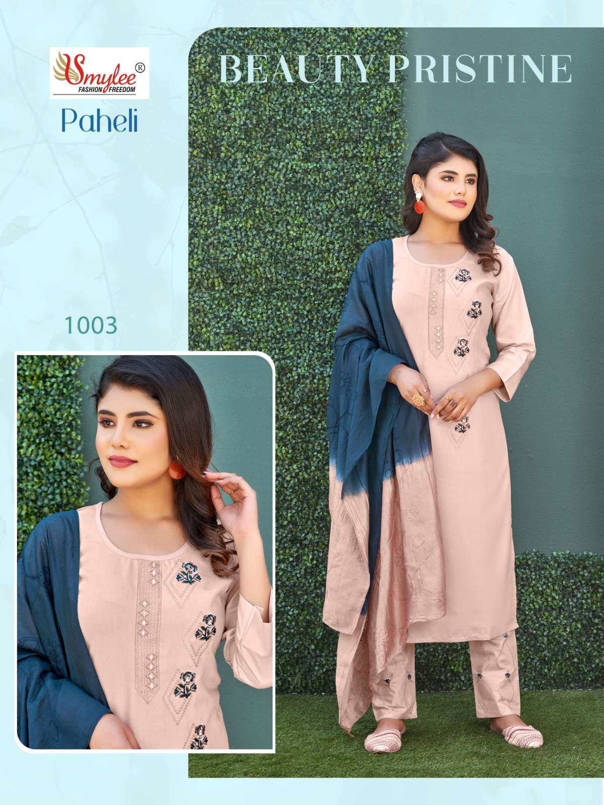 Paheli By Smylee 1001 To 1008 Series Festive Suits Beautiful Fancy Colorful Stylish Party Wear & Occasional Wear Silk Embroidered Dresses At Wholesale Price