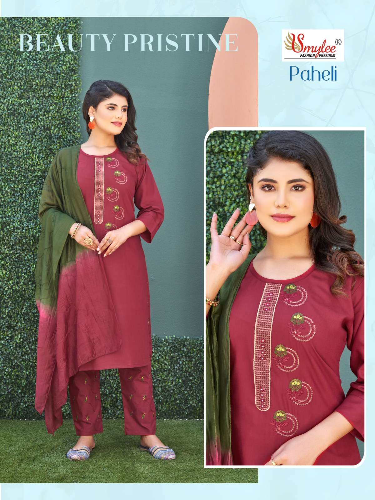 Paheli By Smylee 1001 To 1008 Series Festive Suits Beautiful Fancy Colorful Stylish Party Wear & Occasional Wear Silk Embroidered Dresses At Wholesale Price