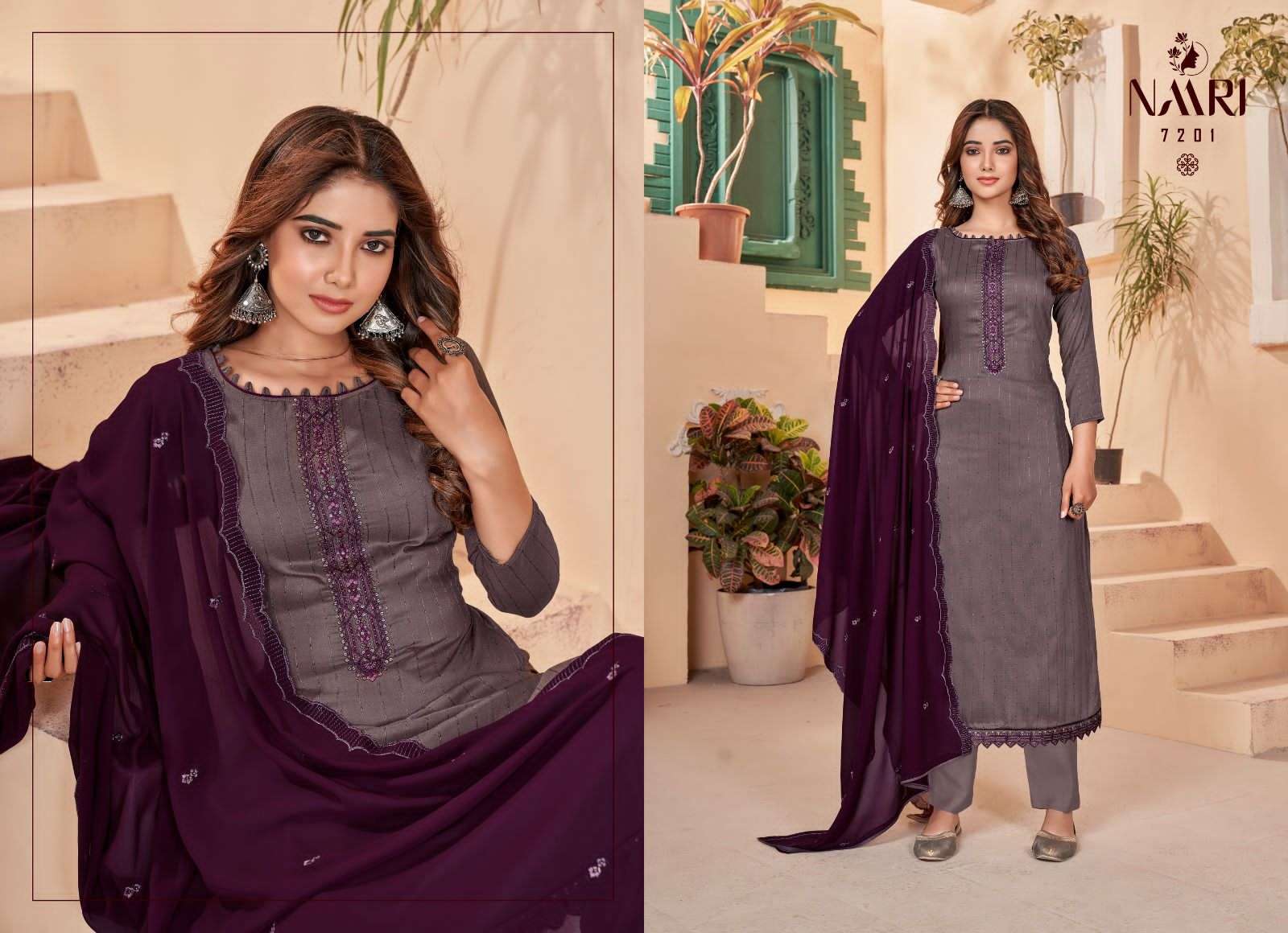Fenny Vol-3 By Naari 7201 To 7204 Series Beautiful Suits Colorful Stylish Fancy Casual Wear & Ethnic Wear Parampara Silk Dresses At Wholesale Price