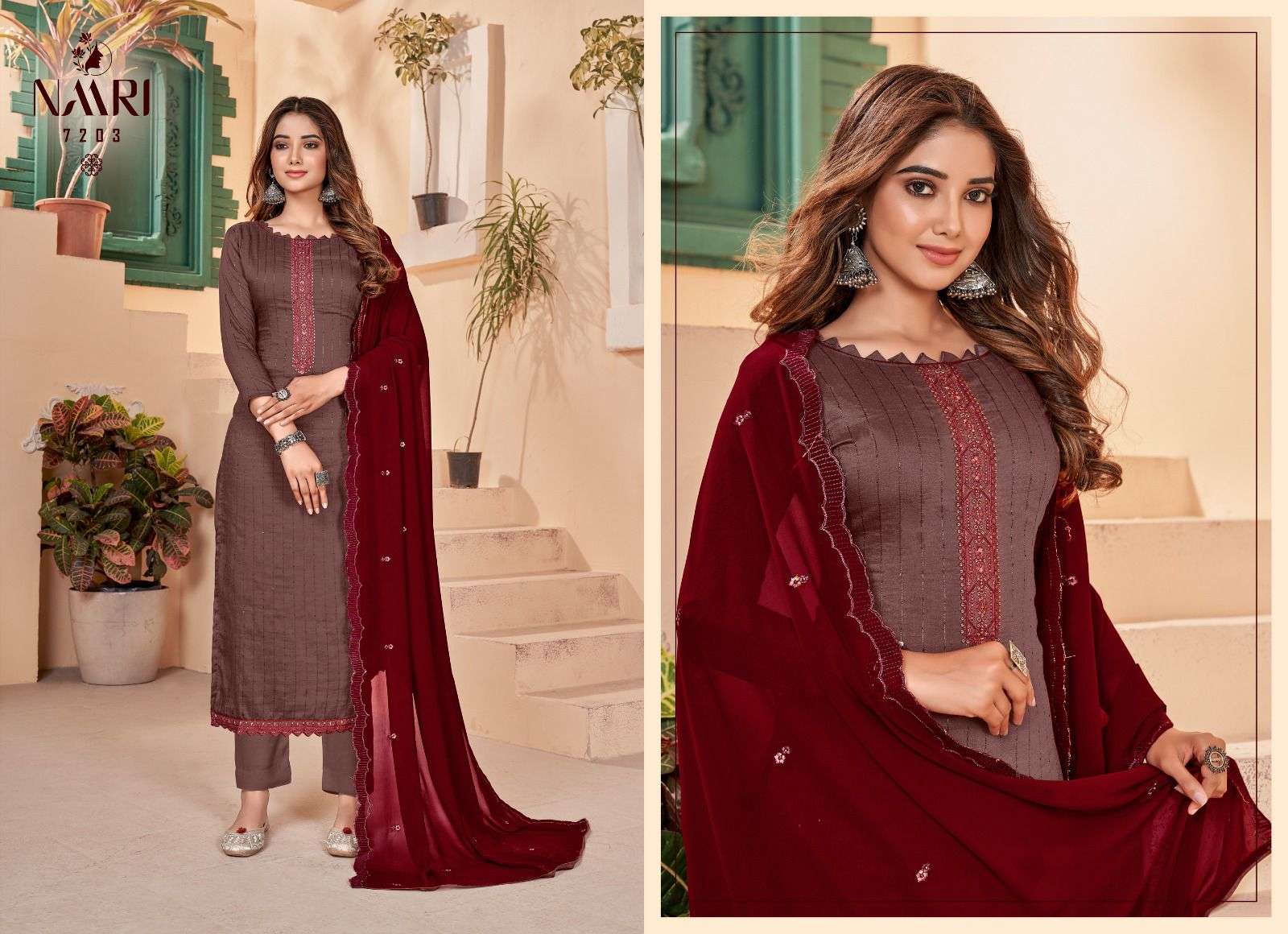 Fenny Vol-3 By Naari 7201 To 7204 Series Beautiful Suits Colorful Stylish Fancy Casual Wear & Ethnic Wear Parampara Silk Dresses At Wholesale Price